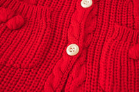 Load image into Gallery viewer, Baby Kid Unisex Solid Color Crochet Cardigan Wholesale 220817236
