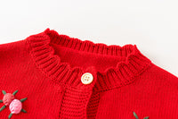 Load image into Gallery viewer, Baby Kid Girls Flower Crochet Embroidered Cardigan Wholesale 220817241
