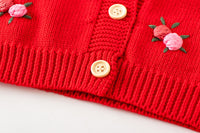 Load image into Gallery viewer, Baby Kid Girls Flower Crochet Embroidered Cardigan Wholesale 220817241
