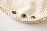 Load image into Gallery viewer, Baby Girls Flower Crochet Embroidered Sweaters Tops Rompers Wholesale 220817254
