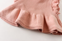 Load image into Gallery viewer, Baby Girls Solid Color Crochet Knitwear Tops Wholesale 220817262
