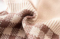 Load image into Gallery viewer, Baby Girls Checked Crochet Knitwear Rompers Wholesale 220817267
