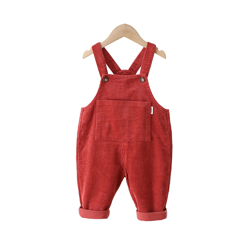 Baby Kid Unisex Solid Color Muslin&Ribbed Jumpsuits Wholesale 220817277