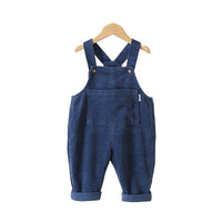 Load image into Gallery viewer, Baby Kid Unisex Solid Color Muslin&amp;Ribbed Jumpsuits Wholesale 220817277
