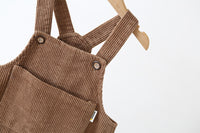 Load image into Gallery viewer, Baby Kid Unisex Solid Color Muslin&amp;Ribbed Jumpsuits Wholesale 220817277
