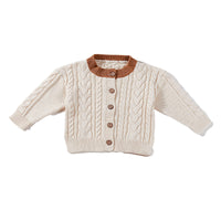 Load image into Gallery viewer, Baby Kid Unisex Color-blocking Crochet Cardigan Wholesale 22081728
