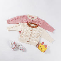 Load image into Gallery viewer, Baby Kid Unisex Color-blocking Crochet Cardigan Wholesale 22081728
