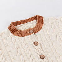 Load image into Gallery viewer, Baby Kid Unisex Color-blocking Crochet Cardigan Wholesale 22081728
