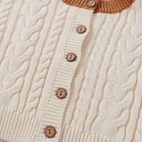 Load image into Gallery viewer, Baby Kid Unisex Color-blocking Crochet Cardigan Wholesale 22081728
