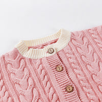 Load image into Gallery viewer, Baby Kid Unisex Color-blocking Crochet Cardigan Wholesale 22081728
