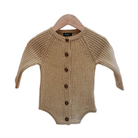 Load image into Gallery viewer, Baby Unisex Solid Color Crochet Rompers Wholesale 22081730
