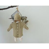 Load image into Gallery viewer, Baby Unisex Solid Color Crochet Rompers Wholesale 22081730
