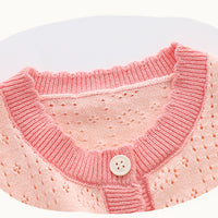 Load image into Gallery viewer, Baby Kid Girls Color-blocking Crochet Cardigan Wholesale 220817334
