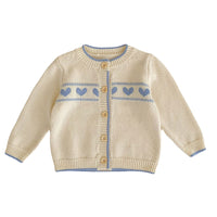 Load image into Gallery viewer, Baby Kid Girls Love heart Crochet Cardigan Rompers Wholesale 220817420
