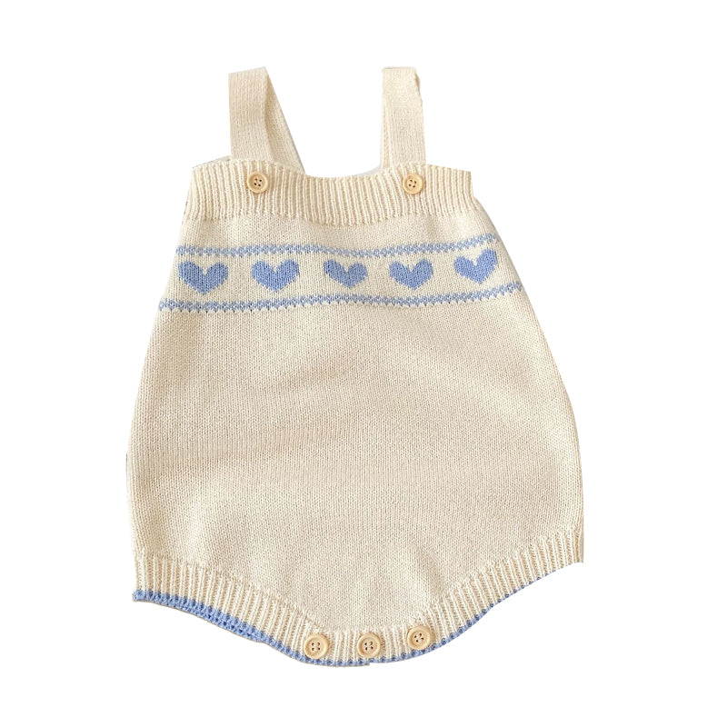 Baby Kid Girls Love heart Crochet Cardigan Rompers Wholesale 220817420