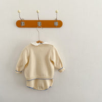 Load image into Gallery viewer, Baby Kid Girls Love heart Crochet Cardigan Rompers Wholesale 220817420
