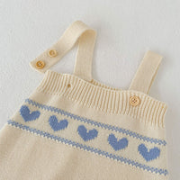 Load image into Gallery viewer, Baby Kid Girls Love heart Crochet Cardigan Rompers Wholesale 220817420
