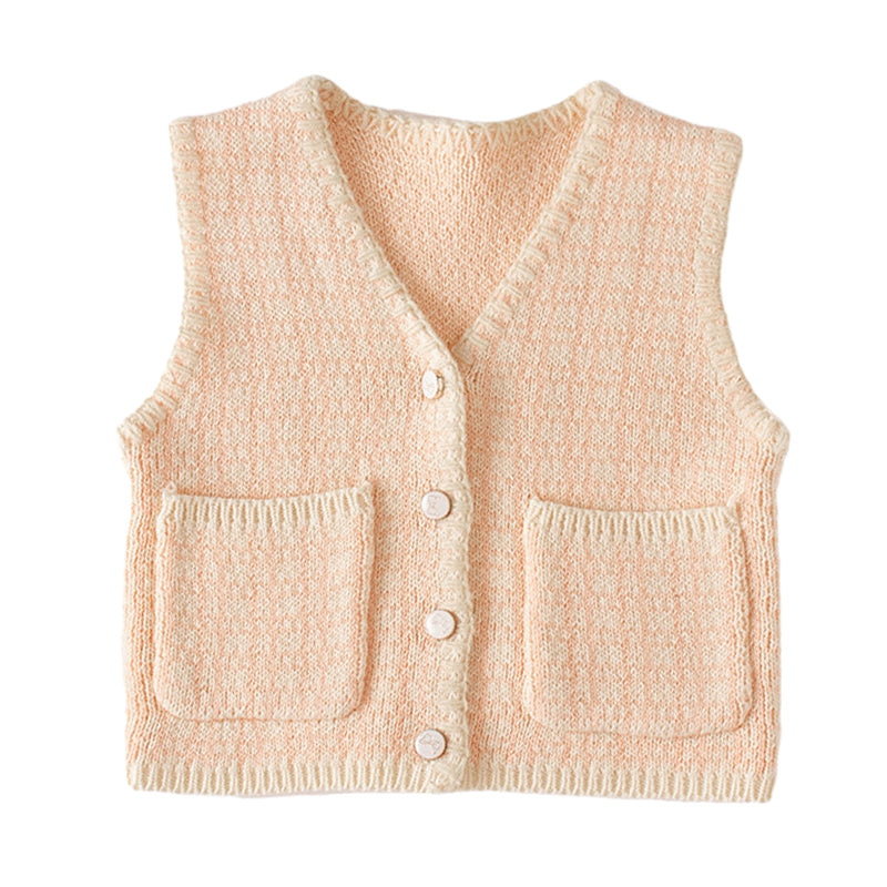 Baby Kid Unisex Solid Color Vests Waistcoats Wholesale 220817428