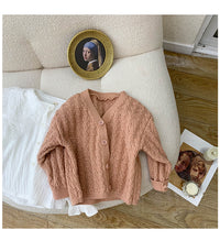 Load image into Gallery viewer, Baby Kid Girls Solid Color Cardigan Wholesale 220817430
