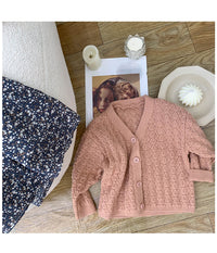 Load image into Gallery viewer, Baby Kid Girls Solid Color Cardigan Wholesale 220817430
