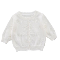Load image into Gallery viewer, Baby Girls Solid Color Crochet Cardigan Wholesale 22081744
