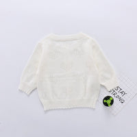 Load image into Gallery viewer, Baby Girls Solid Color Crochet Cardigan Wholesale 22081744

