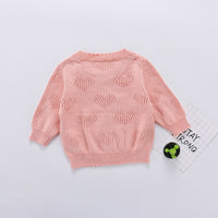 Load image into Gallery viewer, Baby Girls Solid Color Crochet Cardigan Wholesale 22081744

