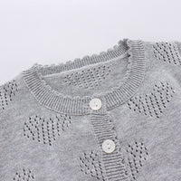 Load image into Gallery viewer, Baby Girls Solid Color Crochet Cardigan Wholesale 22081744
