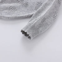 Load image into Gallery viewer, Baby Girls Solid Color Crochet Cardigan Wholesale 22081744
