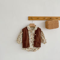 Load image into Gallery viewer, Baby Girls Flower Rompers Wholesale 220817441
