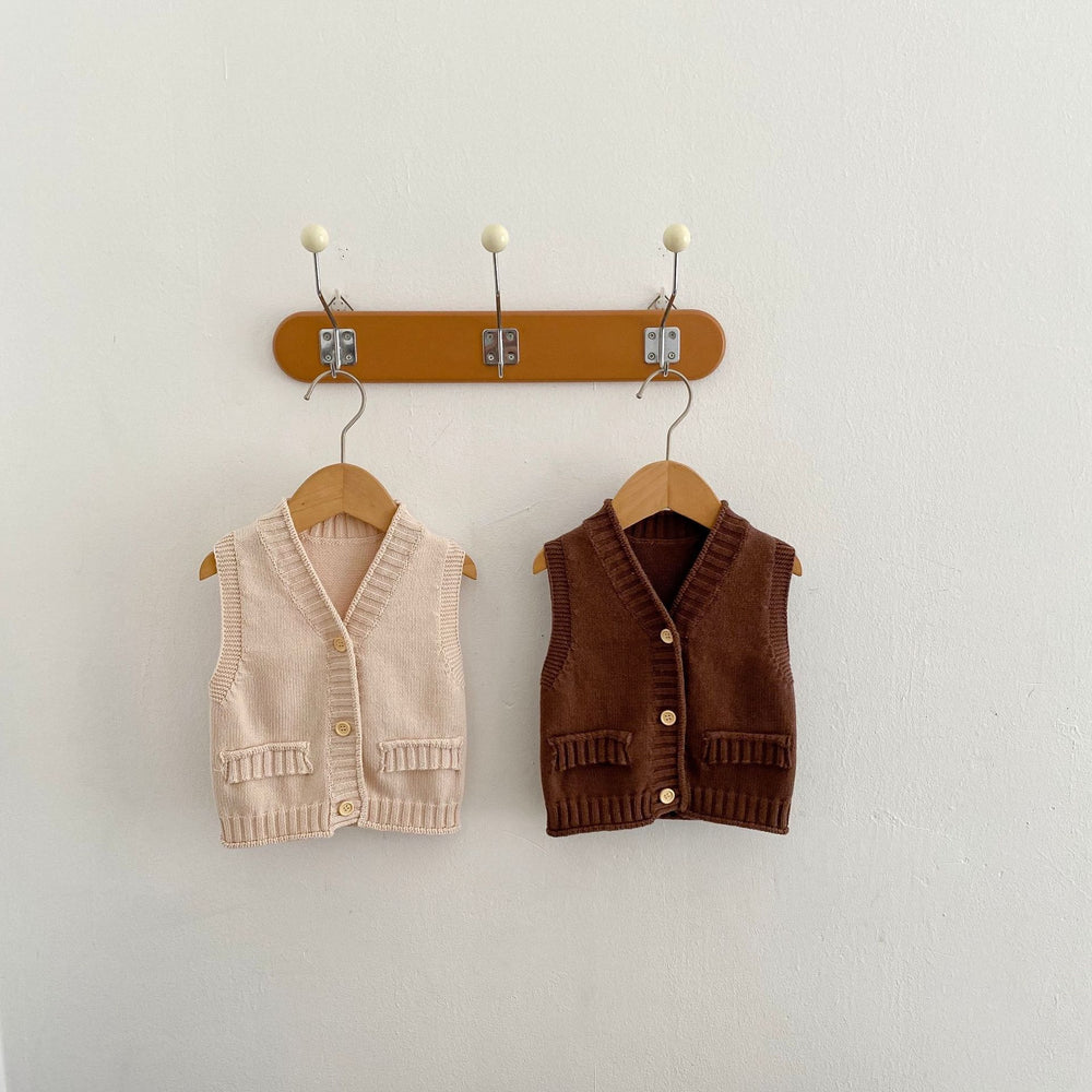 Baby Kid Unisex Solid Color Vests Waistcoats Wholesale 220817446