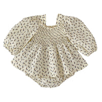 Load image into Gallery viewer, Baby Girls Flower Print Rompers Wholesale 220817447
