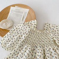 Load image into Gallery viewer, Baby Girls Flower Print Rompers Wholesale 220817447
