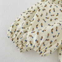 Load image into Gallery viewer, Baby Girls Flower Print Rompers Wholesale 220817447
