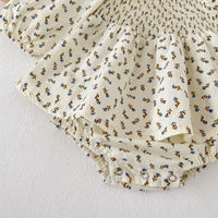 Load image into Gallery viewer, Baby Girls Flower Print Rompers Wholesale 220817447
