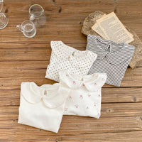 Load image into Gallery viewer, Baby Unisex Striped Flower Polka dots Print Rompers Wholesale 220817448
