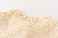 Load image into Gallery viewer, Baby Kid Unisex Solid Color Flower Crochet Cardigan Rompers Wholesale 220817451
