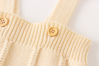 Load image into Gallery viewer, Baby Kid Unisex Solid Color Flower Crochet Cardigan Rompers Wholesale 220817451
