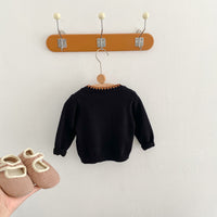 Load image into Gallery viewer, Baby Kid Unisex Flower Fruit Crochet Embroidered Cardigan Wholesale 220817460
