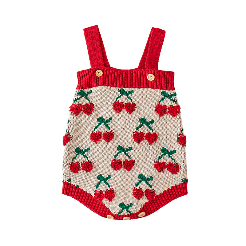 Baby Kid Girls Fruit Crochet Cardigan Rompers Wholesale 220817465
