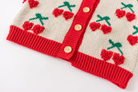 Load image into Gallery viewer, Baby Kid Girls Fruit Crochet Cardigan Rompers Wholesale 220817465
