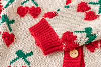 Load image into Gallery viewer, Baby Kid Girls Fruit Crochet Cardigan Rompers Wholesale 220817465
