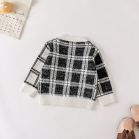 Load image into Gallery viewer, Baby Kid Unisex Checked Crochet Cardigan Wholesale 220817467
