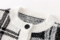 Load image into Gallery viewer, Baby Kid Unisex Checked Crochet Cardigan Wholesale 220817467
