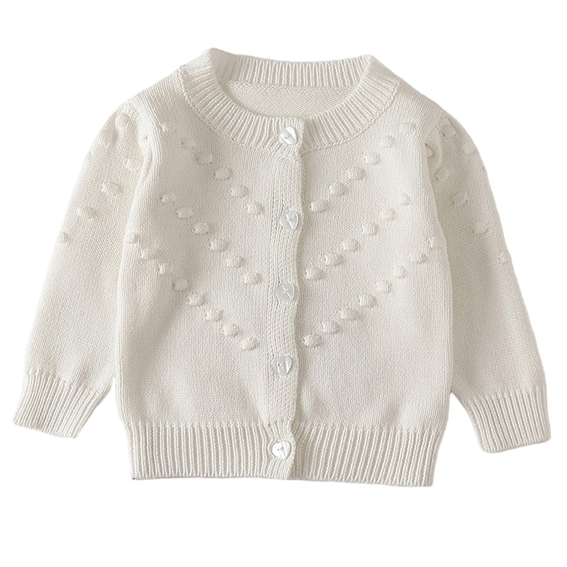 Baby Kid Girls Solid Color Crochet Cardigan Wholesale 220817468