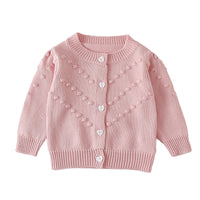 Load image into Gallery viewer, Baby Kid Girls Solid Color Crochet Cardigan Wholesale 220817468
