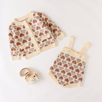 Load image into Gallery viewer, Baby Kid Girls Love heart Print Rompers Jackets Outwears Wholesale 220817469
