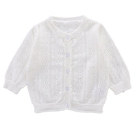 Load image into Gallery viewer, Baby Girls Solid Color Crochet Cardigan Wholesale 22081747
