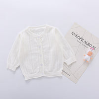 Load image into Gallery viewer, Baby Girls Solid Color Crochet Cardigan Wholesale 22081747
