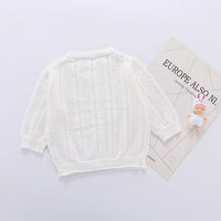 Load image into Gallery viewer, Baby Girls Solid Color Crochet Cardigan Wholesale 22081747
